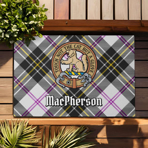 Paillasson Clan MacPherson Crest sur le tatan de robe