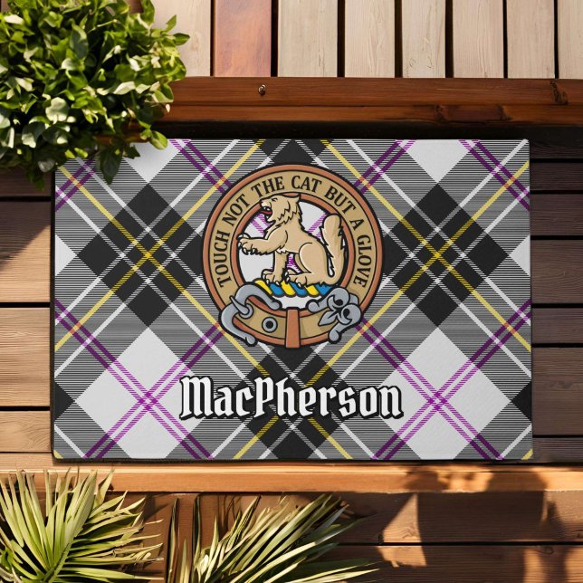 Paillasson Clan MacPherson Crest sur le tatan de robe (Créateur téléchargé)