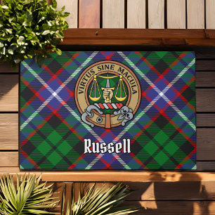 Paillasson Clan Russell Crête sur Tartan