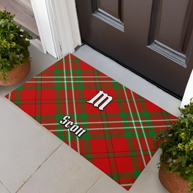 Paillasson Clan Scott Red Tartan Doormat (Créateur téléchargé)
