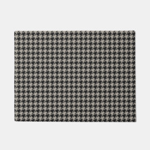 Paillasson Classic Pepita Houndstooth Motif Black Grey