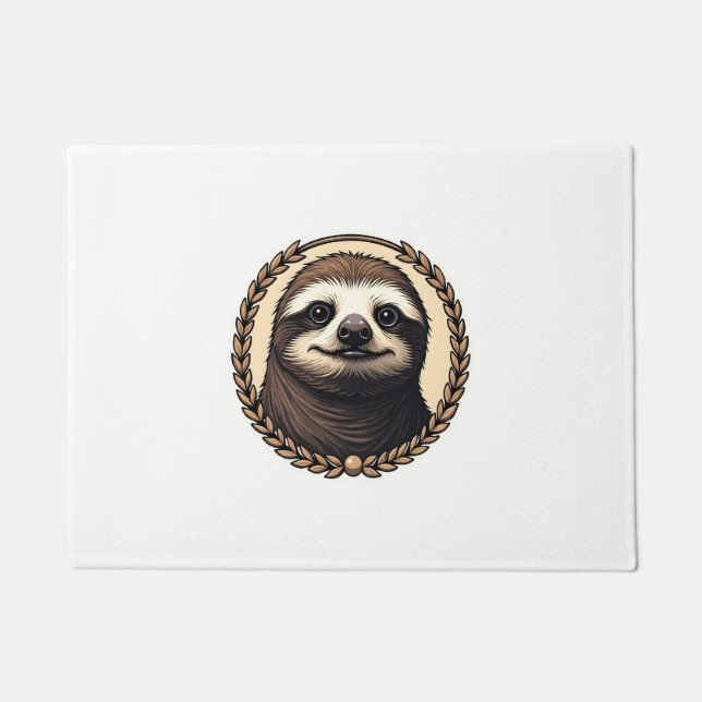 Paillasson Classic Sloth Engraving Nature Shirt (1) (Devant)