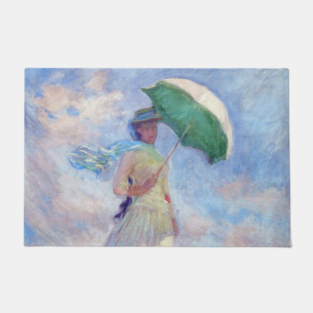 Paillasson Claude Monet - Femme avec un parasol face à droite (Devant)
