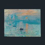 Paillasson CLAUDE MONET - impression, lever de soleil 1872<br><div class="desc">CLAUDE MONET - impression,  lever de soleil 1872.
Huile sur la toile</div>