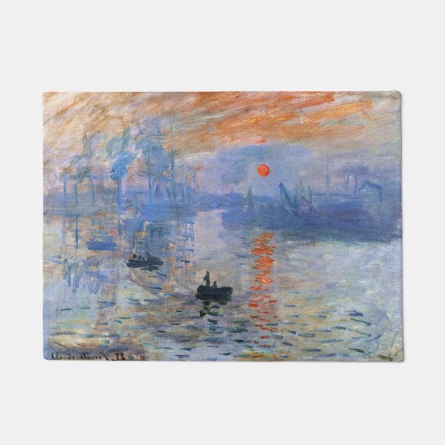 Paillasson Claude Monet Impression soleil levant 1872 Port Ar (Devant)