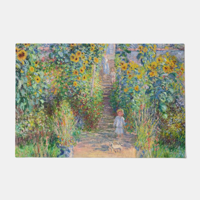 Paillasson Claude Monet - Le jardin de l'artiste à Vetheuil (Devant)