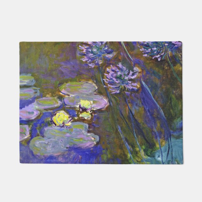 Paillasson Claude Monet Water Lilies Agapanthus (Devant)