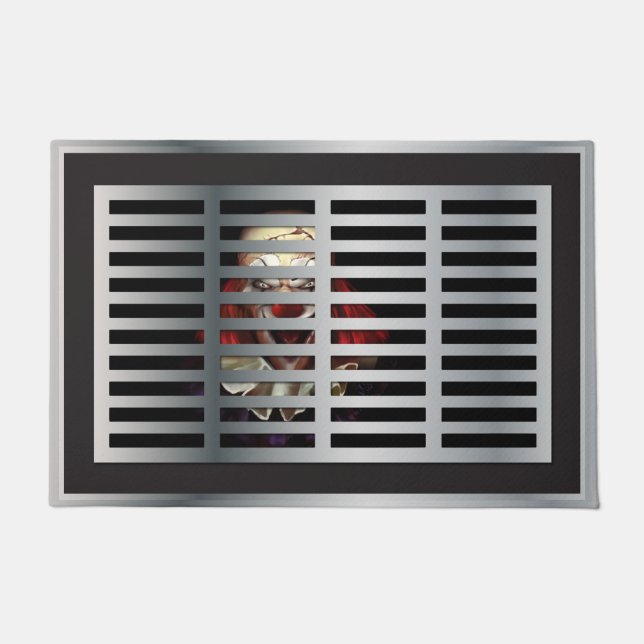 Paillasson Clown effrayant Halloween Novelty Doormat (Devant)