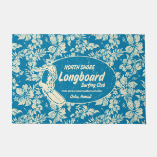 Paillasson Club surfant le logo de Longboard et l'azur de
