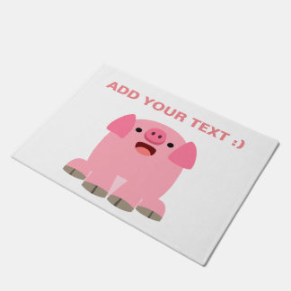 Paillasson Cochon De Carton Oinking