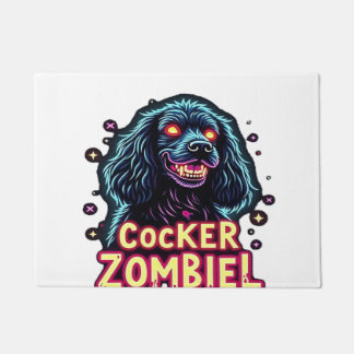 Paillasson Cocker Spaniel Cockie Chien Zombie Halloween Essen