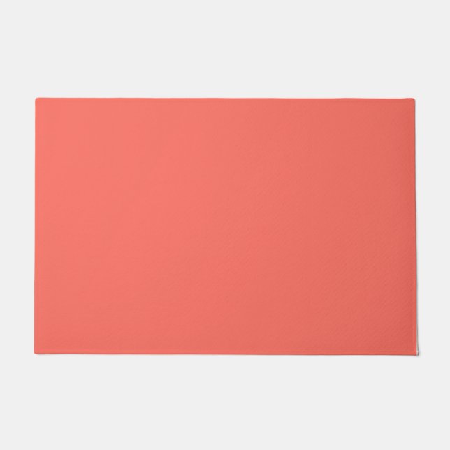 Paillasson Code hexadécimal de corail FF6F61 (Devant)