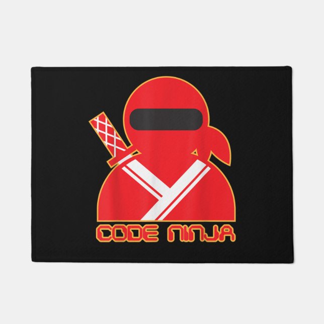 Paillasson Code Ninja Ingénieur de codage informatique Amoure (Devant)