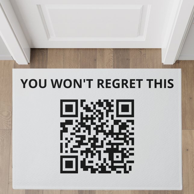 Paillasson Code QR personnalisé amusant (Créateur téléchargé)