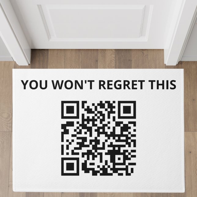 Paillasson Code QR personnalisé amusant (Créateur téléchargé)