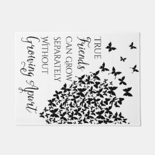 Paillasson Coeur d'amitié papillon