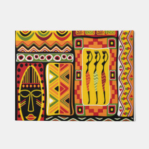 Paillasson Collage d'impression couleur Motif africain