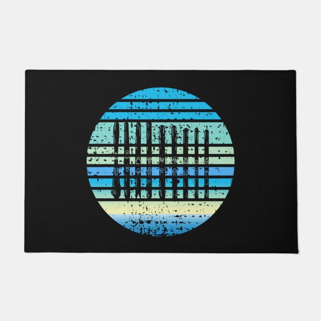 Paillasson Collection de skis boards (Devant)