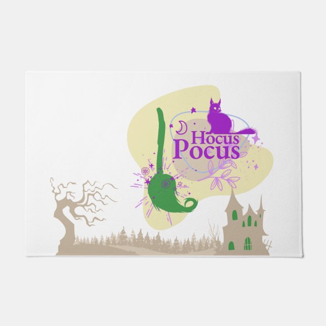 Paillasson Collection de timbres Halloween "Hocus Pocus" (Devant)