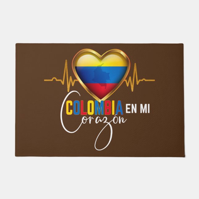 Paillasson Colombia en mi Corazon Colombian Pride  (Devant)