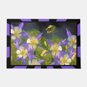 Paillasson Colorado Blue Columbine Peinture - Art original