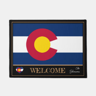Paillasson Colorado & Colorado Drapeau Mat / sports USA