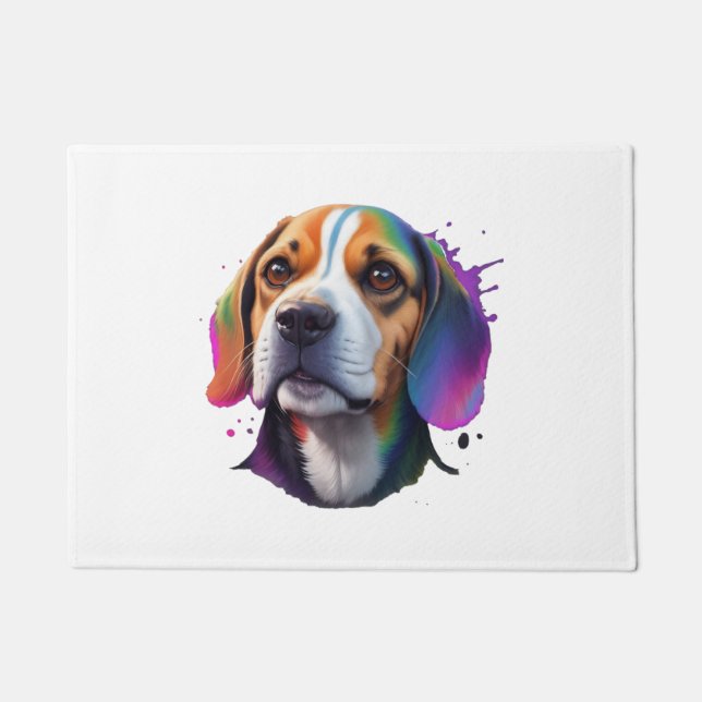 Paillasson coloré beagle (Devant)