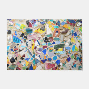 Paillasson Coloré brisé tableau de mur de poterie très inhabi