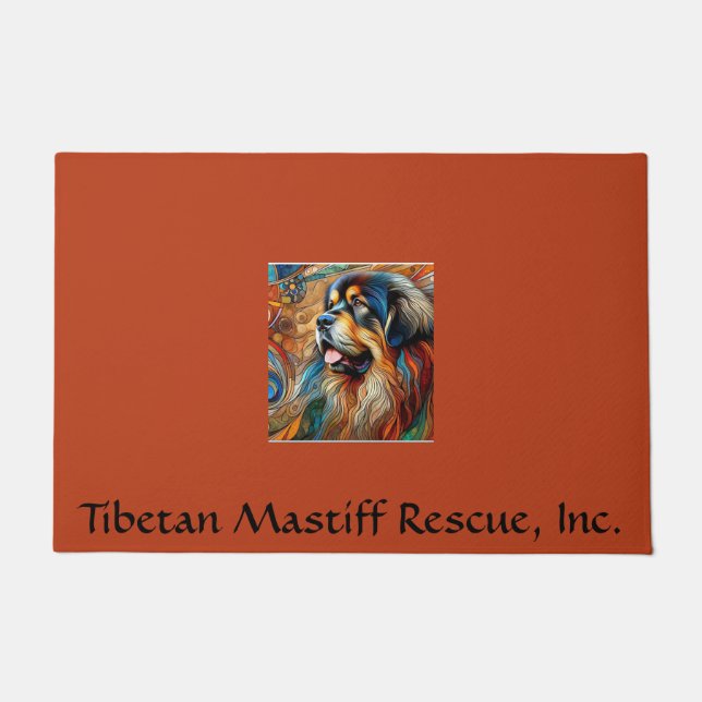 Paillasson Coloré Mat de porte de tête TM (Devant)