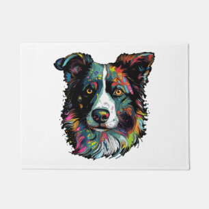Paillasson Colorepup Portraits frontière Collie art mignon