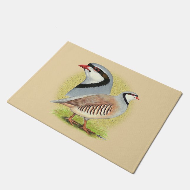 Paillasson Combo de perdrix de Chukar (Incliné)
