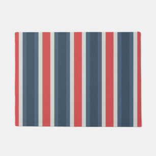 Paillasson Combo quatre couleurs - gris rouge blanc bleu fonc