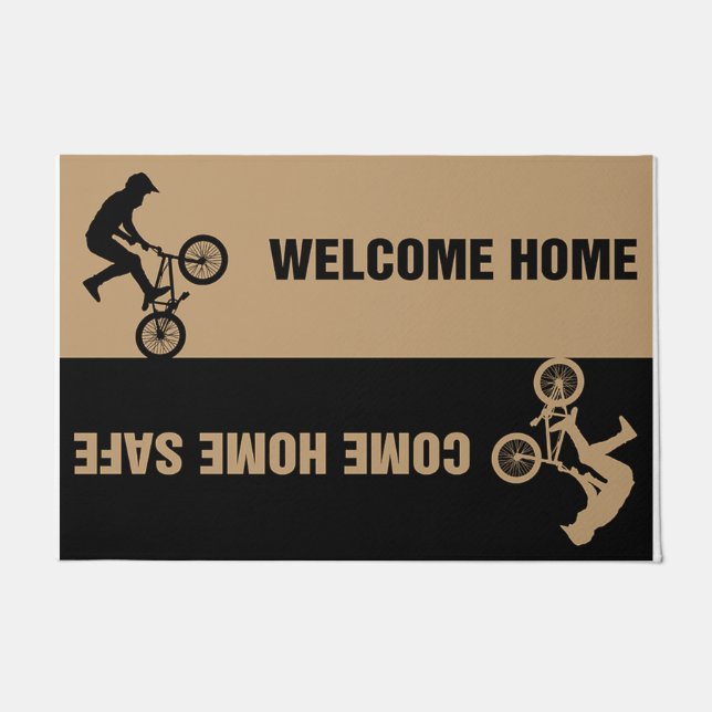 Paillasson Come Home Safe Welcome Home Biking (Devant)