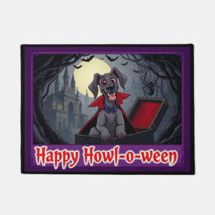 Paillasson Compter Weimaraner Joyeux Howl-o-ween