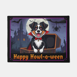 Paillasson Comptez Australian Shepherd Joyeux Howl-o-ween