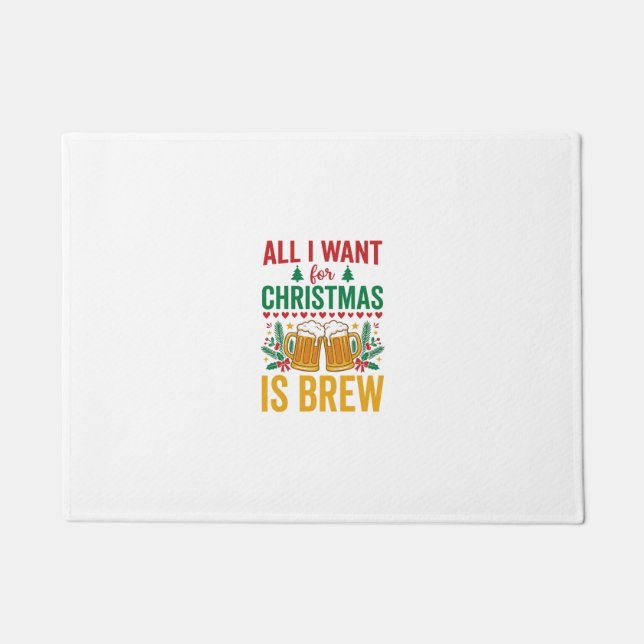 Paillasson Conception de boisson de vacances Christmas Brew (Devant)