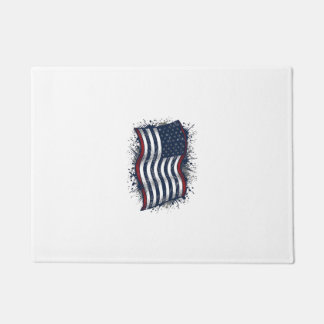 Paillasson Conception de chemise de drapeau patriotique en dé