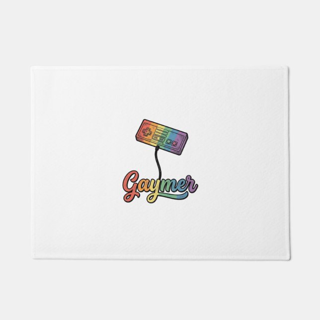 Paillasson Conception de chemise vectorielle Gaymer Rainbow G (Devant)