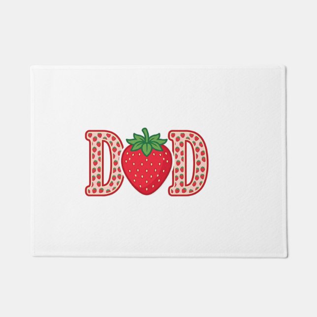 Paillasson Conception de chemise vectorielle lettrage fraise  (Devant)