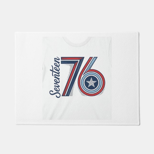 Paillasson Conception de chemise vectorielle patriotique Vint (Devant)