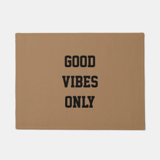 Paillasson Conception de citation de "Good Vibes seulement"