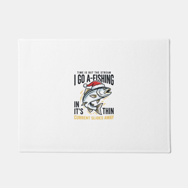 Paillasson Conception de citation de ruisseau de pêche de Noë (Devant)