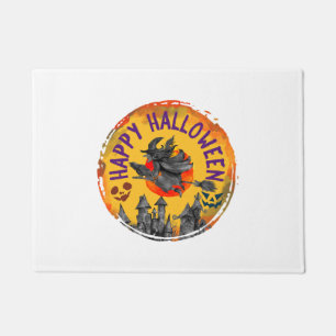 Paillasson Conception de Halloween Joyeux Halloween Sorcière
