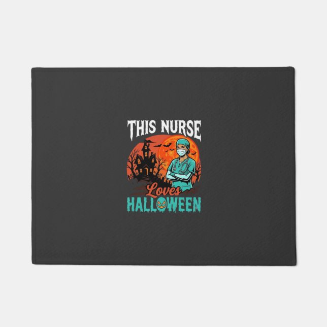 Paillasson Conception de soins infirmiers Halloween épouvanta (Devant)