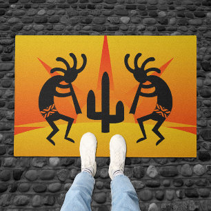 Paillasson Conception de sud-ouest de Kokopelli de désert de