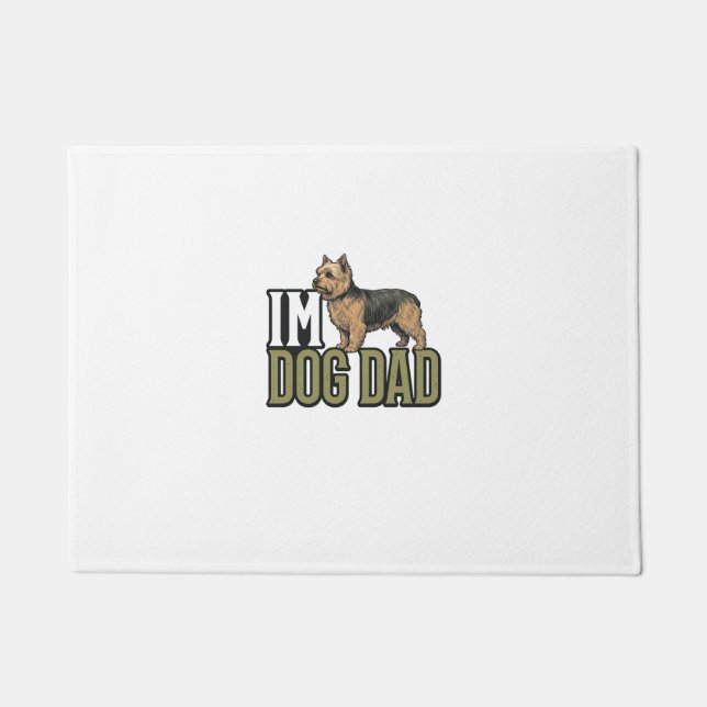 Paillasson Conception de t-shirt avec gravure de terrier pour (Devant)