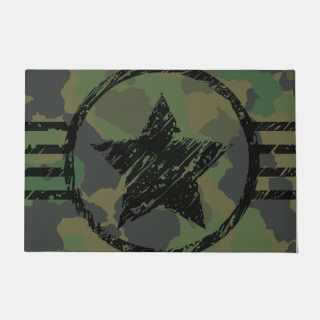 Paillasson conception du camouflage militaire (Devant)