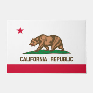 Paillasson Conception du drapeau de l'État de Californie