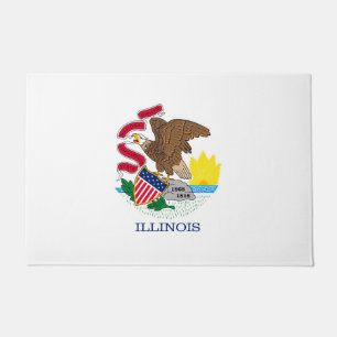 Paillasson Conception du drapeau de l'Illinois