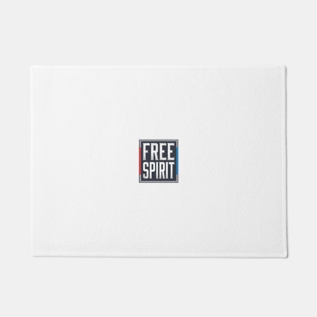 Paillasson Conception Graphique Boîte Esprit Libre Patriotiqu (Devant)